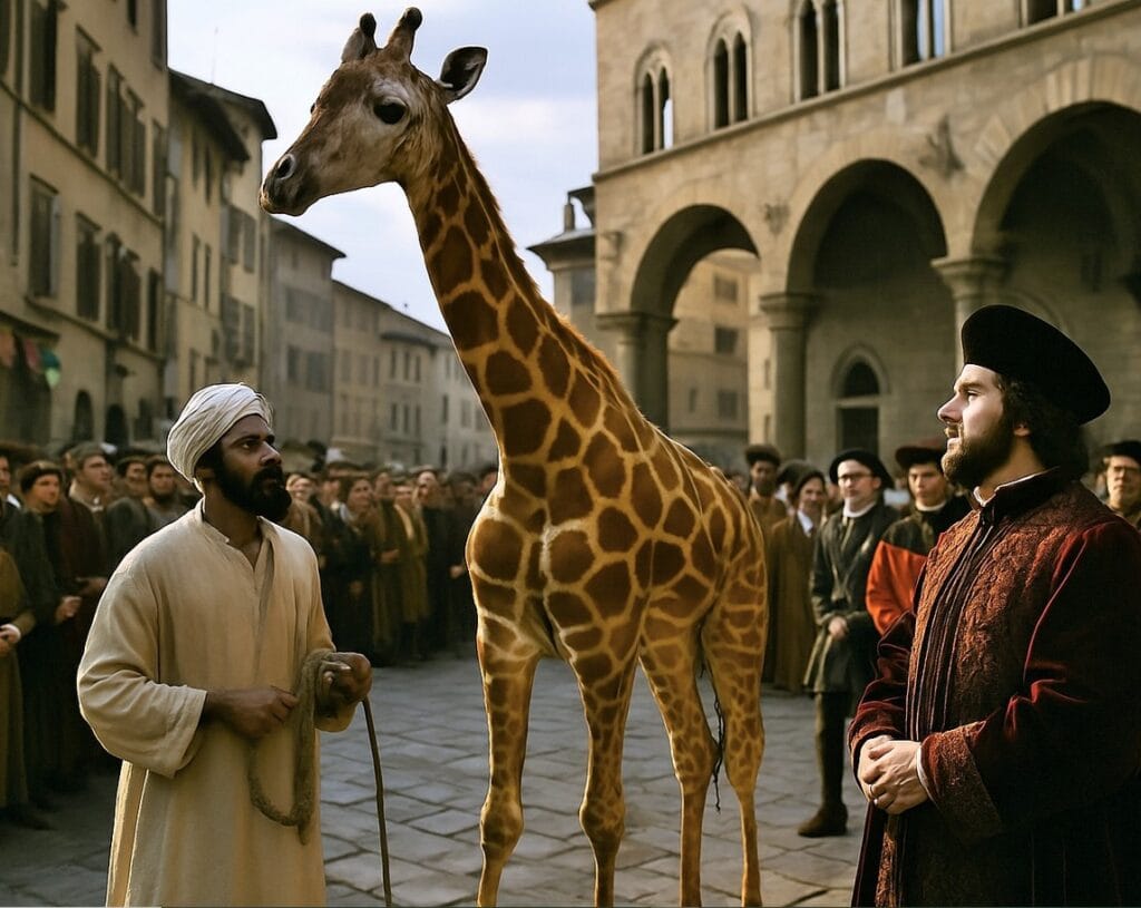 giraffa in firenze